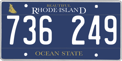 RI license plate 736249