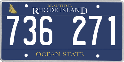 RI license plate 736271