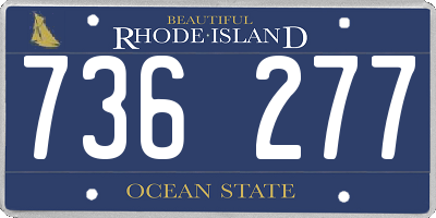 RI license plate 736277