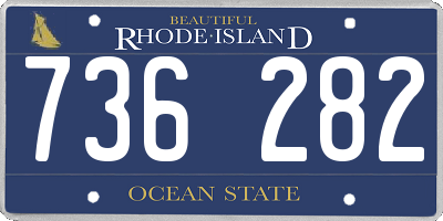RI license plate 736282