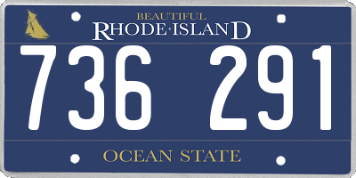 RI license plate 736291
