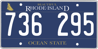 RI license plate 736295