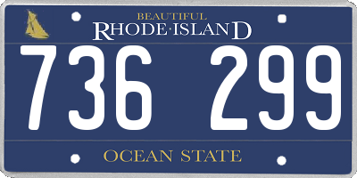 RI license plate 736299