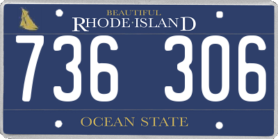RI license plate 736306