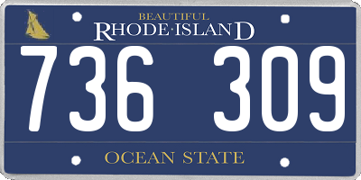 RI license plate 736309
