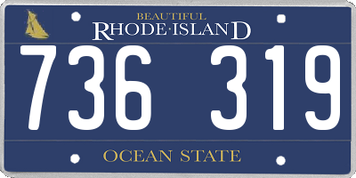 RI license plate 736319