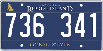 RI license plate 736341