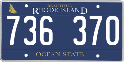 RI license plate 736370