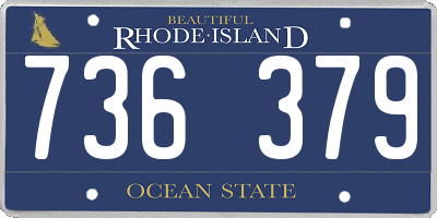 RI license plate 736379