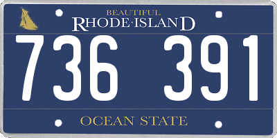 RI license plate 736391