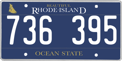 RI license plate 736395