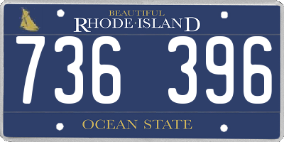 RI license plate 736396