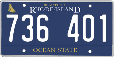 RI license plate 736401