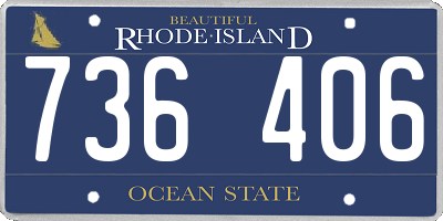 RI license plate 736406