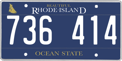 RI license plate 736414