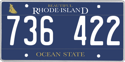 RI license plate 736422
