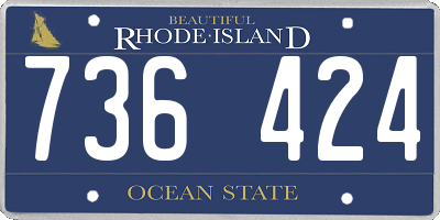 RI license plate 736424