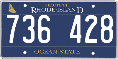 RI license plate 736428