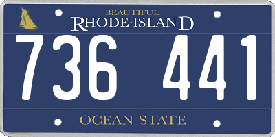 RI license plate 736441
