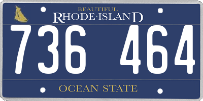 RI license plate 736464