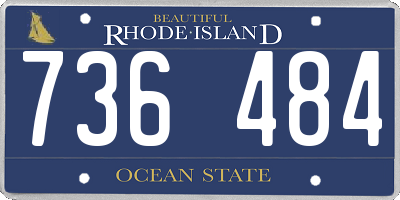 RI license plate 736484