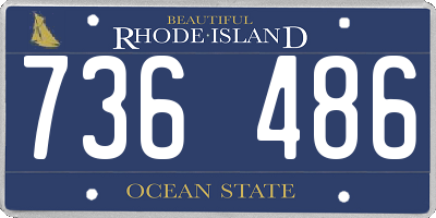 RI license plate 736486
