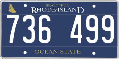 RI license plate 736499