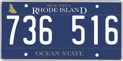 RI license plate 736516