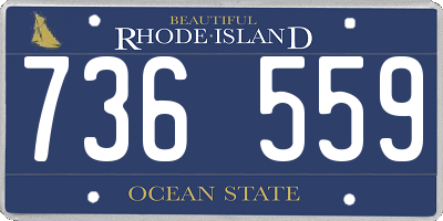 RI license plate 736559