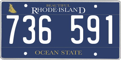 RI license plate 736591