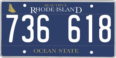 RI license plate 736618