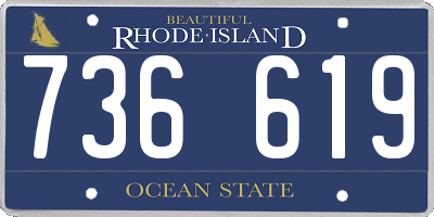 RI license plate 736619