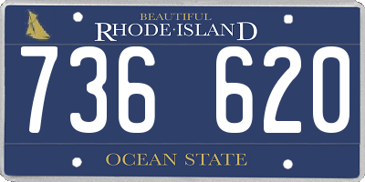 RI license plate 736620