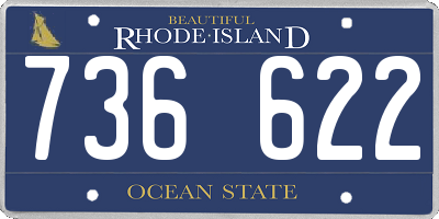 RI license plate 736622