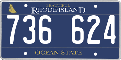 RI license plate 736624