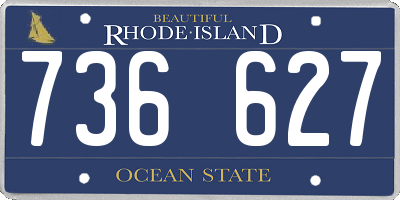 RI license plate 736627