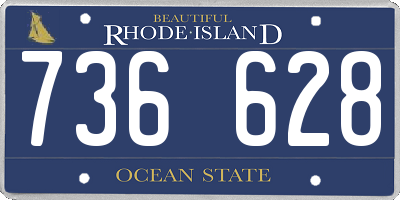 RI license plate 736628