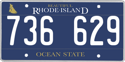 RI license plate 736629