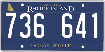 RI license plate 736641
