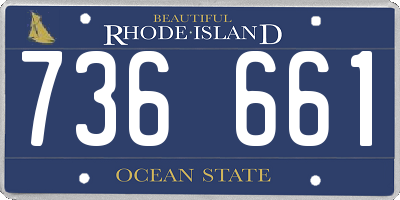 RI license plate 736661