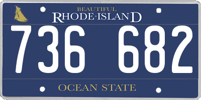 RI license plate 736682