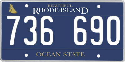 RI license plate 736690