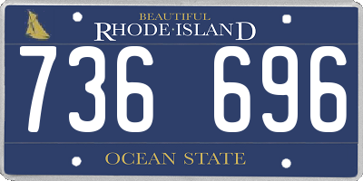 RI license plate 736696