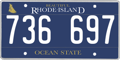 RI license plate 736697