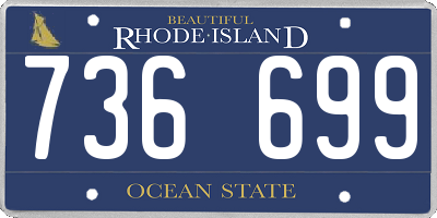 RI license plate 736699