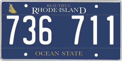 RI license plate 736711