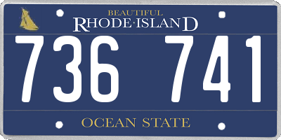 RI license plate 736741