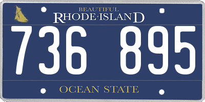 RI license plate 736895