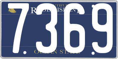 RI license plate 7369
