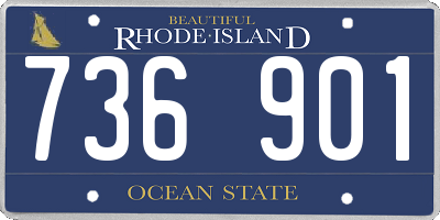 RI license plate 736901